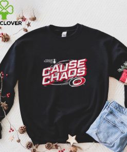 NHL Adult Carolina Hurricanes Cause Chaos Black T Shirt