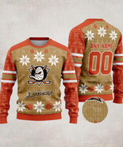 NHL Anaheim Ducks Custom Ugly Sweater For Christmas