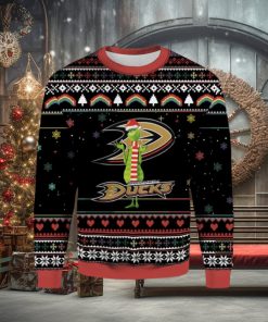 NHL Anaheim Ducks Funny Grinch Ugly Christmas Sweater