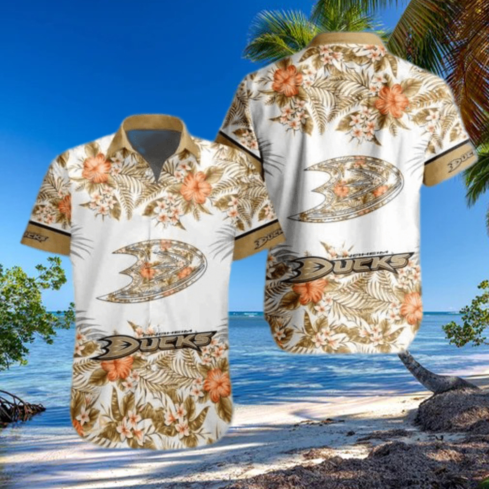 NHL Anaheim Ducks Hawaiian Shirt Summer Beach Gift NHL Anaheim Ducks Hawaiian Shirt Summer Beach Gift