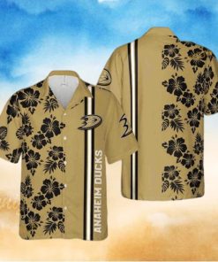 NHL Anaheim Ducks Hawaiian Shirt Tropical Floral For Hockey Lovers