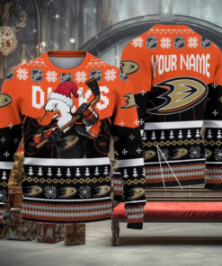 NHL Anaheim Ducks Mascot Ugly Sweater For Christmas