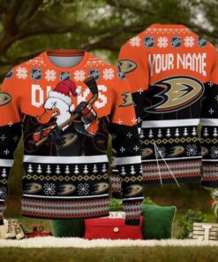 NHL Anaheim Ducks Mascot Ugly Sweater For Christmas