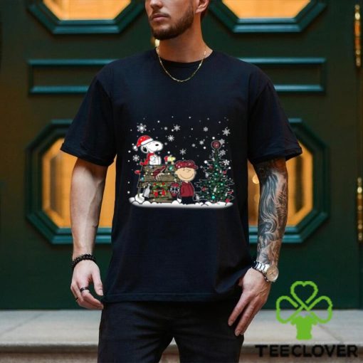 NHL Arizona Coyotes Snoopy Charlie Brown Woodstock Christmas Stanley Cup Hockey T Shirt