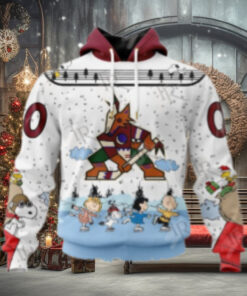 NHL Arizona Coyotes Special Peanuts Ice Skating Design Hoodie