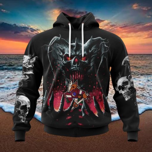 NHL Arizona Coyotes Special Skull Art Design Hoodie