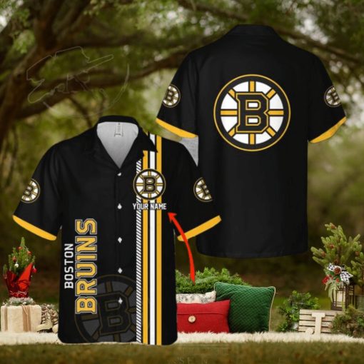 NHL Boston Bruins Custom Name 3D Hawaiian Shirt