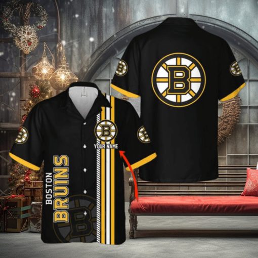 NHL Boston Bruins Custom Name 3D Hawaiian Shirt