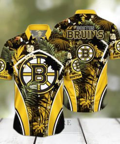 NHL Boston Bruins Hawaiian Shirt Palm Leaves Pattern Best Beach Gift