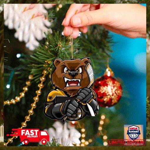 NHL Boston Bruins Mascot Christmas Tree Decorations 2023 Holiday Ornament