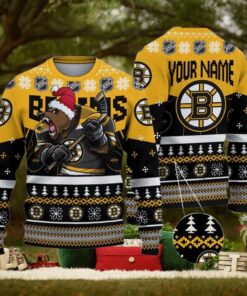 NHL Boston Bruins Mascot Ugly Sweater For Christmas