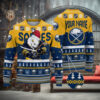 Skiing Oh What Fun It Is To Ski Santa Funny Adult Ugly Christmas Sweaters