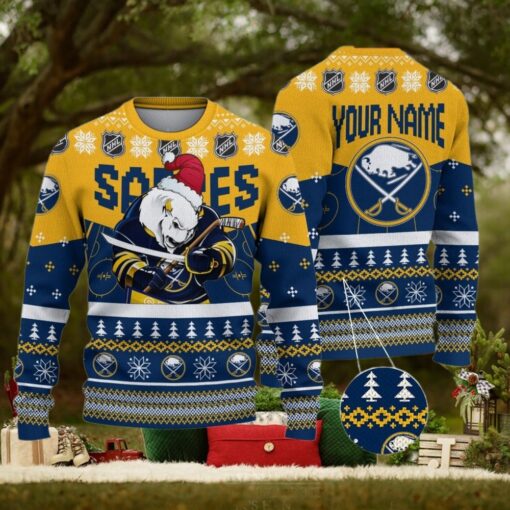 NHL Buffalo Sabres Mascot Ugly Sweater For Christmas