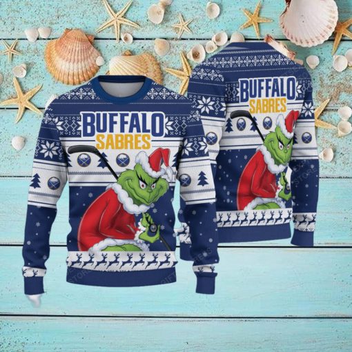 NHL Buffalo Sabres Ugly Sweater Grinch Christmas Sweater