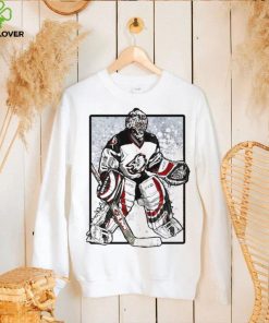 NHL Buffalo Sabres ice hockey Ryan Miller cartoon in white shirt 1 NHL Buffalo Sabres ice hockey Ryan Miller cartoon in white shirt
