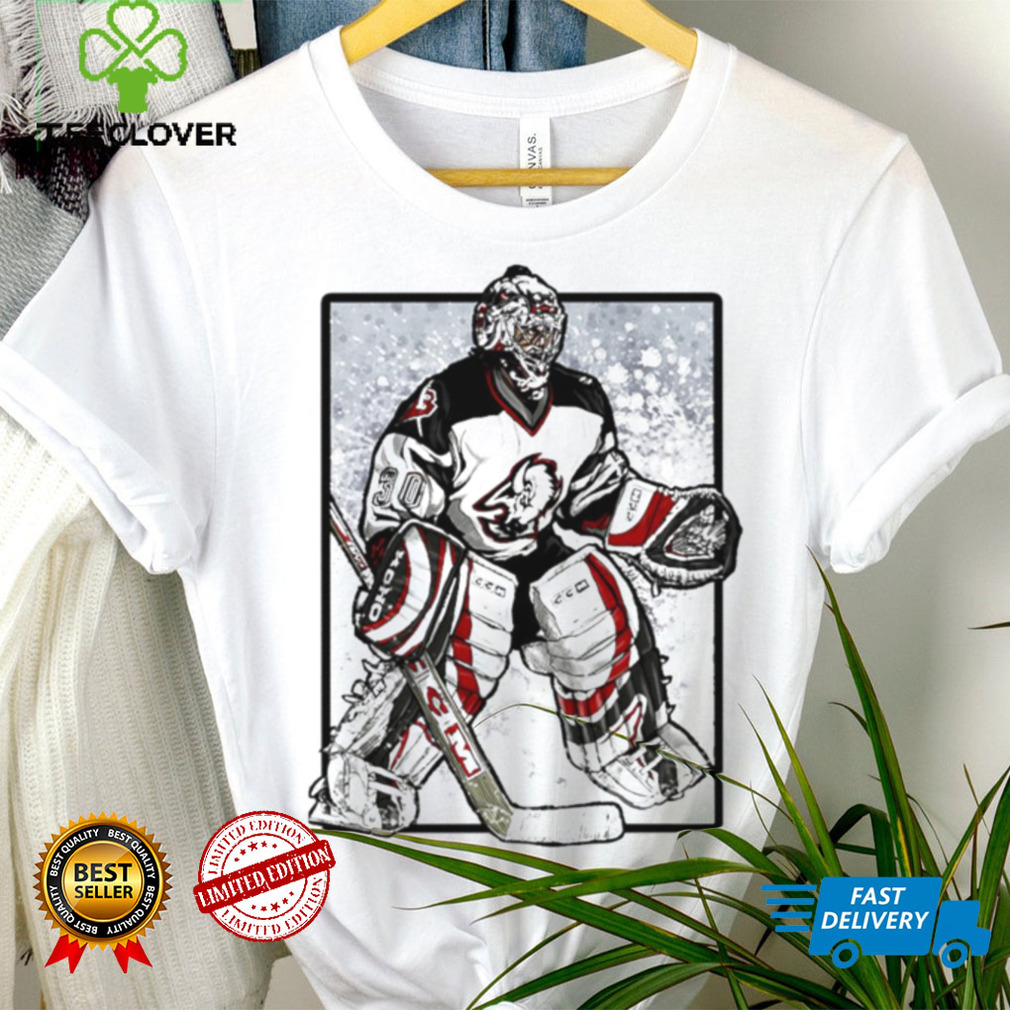 NHL Buffalo Sabres ice hockey Ryan Miller cartoon in white shirt NHL Buffalo Sabres ice hockey Ryan Miller cartoon in white shirt