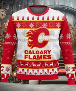 NHL Calgary Flames 3D Ugly Christmas Sweater Style Gift