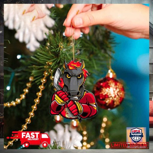 NHL Calgary Flames Mascot Christmas Tree Decorations 2023 Holiday Ornament