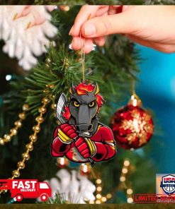 NHL Calgary Flames Mascot Christmas Tree Decorations 2023 Holiday Ornament