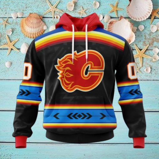 NHL Calgary Flames Special Native Heritage Design Hoodie