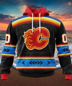 NHL Calgary Flames Special Native Heritage Design Hoodie