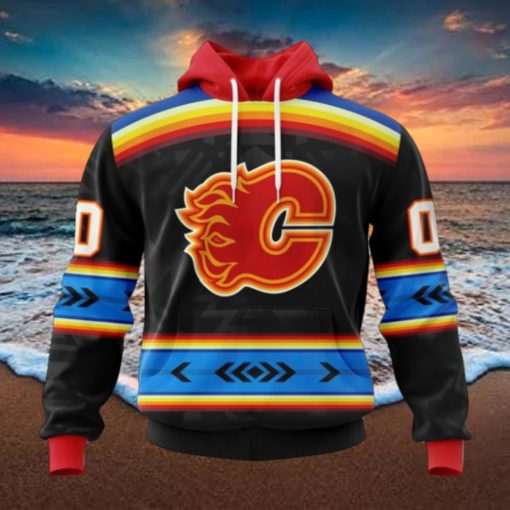 NHL Calgary Flames Special Native Heritage Design Hoodie