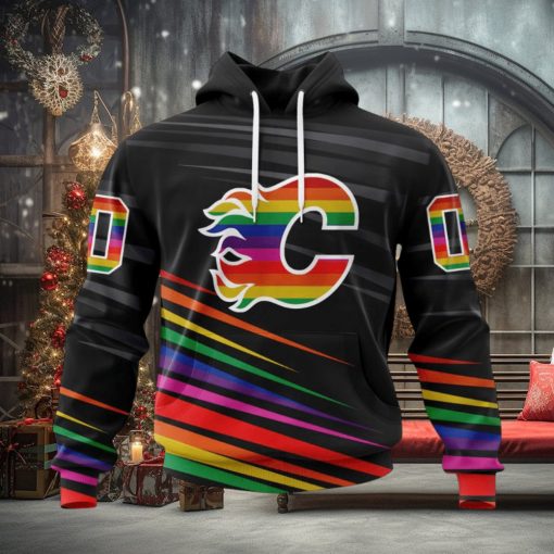 NHL Calgary Flames Special Pride Design Hockey Is For Everyone Hoodie