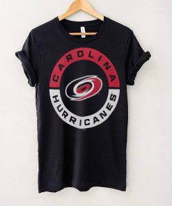 NHL Carolina Hurricanes 2 Hit Logo Black T Shirt