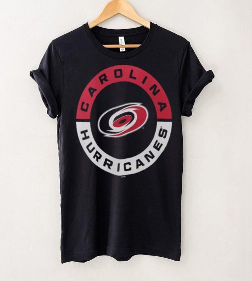 NHL Carolina Hurricanes 2 Hit Logo Black T Shirt