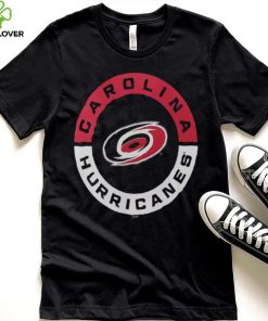 NHL Carolina Hurricanes 2 Hit Logo Black T Shirt