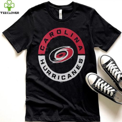 NHL Carolina Hurricanes 2 Hit Logo Black T Shirt