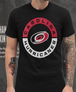 NHL Carolina Hurricanes 2 Hit Logo Black T Shirt