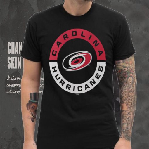 NHL Carolina Hurricanes 2 Hit Logo Black T Shirt