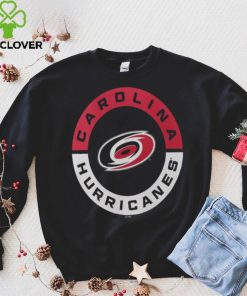 NHL Carolina Hurricanes 2 Hit Logo Black T Shirt