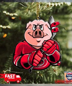 NHL Carolina Hurricanes Mascot Christmas Tree Decorations 2023 Holiday Ornament