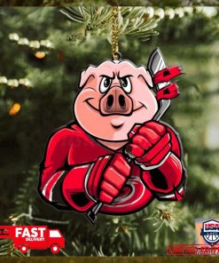NHL Carolina Hurricanes Mascot Christmas Tree Decorations 2023 Holiday Ornament