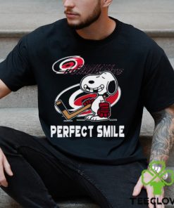NHL Carolina Hurricanes Snoopy Perfect Smile The Peanuts Movie Hockey T Shirt