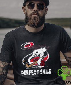 NHL Carolina Hurricanes Snoopy Perfect Smile The Peanuts Movie Hockey T Shirt