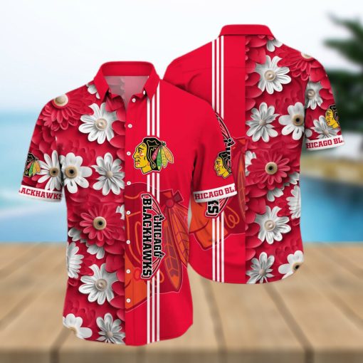 NHL Chicago Blackhawks Hawaiian Shirt Summer Beach Gift