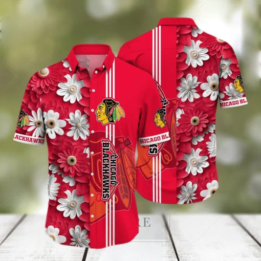NHL Chicago Blackhawks Hawaiian Shirt Summer Beach Gift