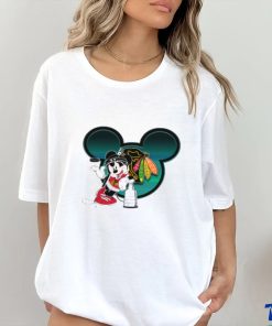 NHL Chicago Blackhawks Stanley Cup Mickey Mouse Disney Hockey T Shirt 1 NHL Chicago Blackhawks Stanley Cup Mickey Mouse Disney Hockey T Shirt