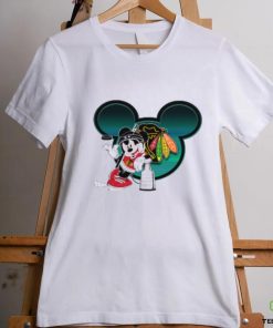 NHL Chicago Blackhawks Stanley Cup Mickey Mouse Disney Hockey T Shirt 2 NHL Chicago Blackhawks Stanley Cup Mickey Mouse Disney Hockey T Shirt