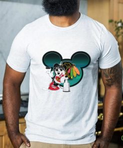NHL Chicago Blackhawks Stanley Cup Mickey Mouse Disney Hockey T Shirt 3 NHL Chicago Blackhawks Stanley Cup Mickey Mouse Disney Hockey T Shirt