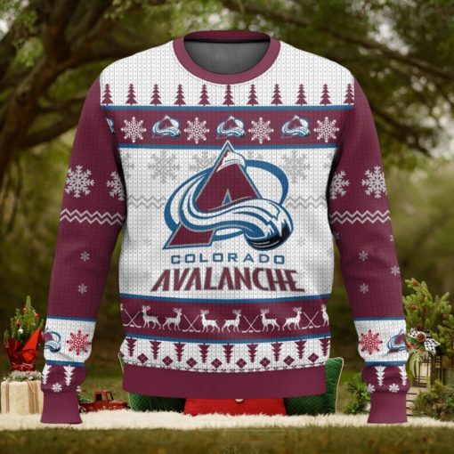 NHL Colorado Avalanche 3D Ugly Christmas Sweater Men And Women Christmas Gift