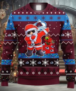 NHL Colorado Avalanche Dabbing Santa Claus Ideas Logo Ugly Christmas Sweater For Fans