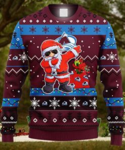 NHL Colorado Avalanche Dabbing Santa Claus Ideas Logo Ugly Christmas Sweater For Fans