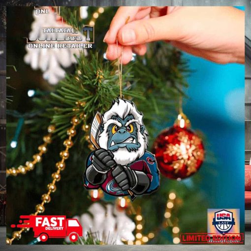 NHL Colorado Avalanche Mascot Christmas Tree Decorations 2023 Holiday Ornament