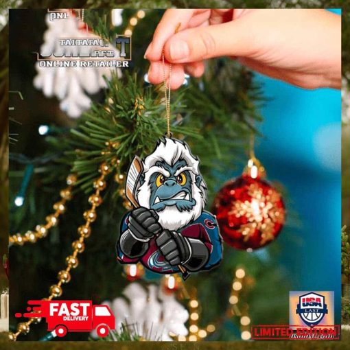 NHL Colorado Avalanche Mascot Christmas Tree Decorations 2023 Holiday Ornament