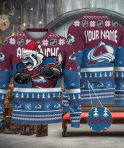 NHL Colorado Avalanche Mascot Ugly Sweater For Christmas