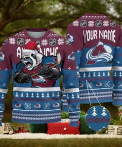 NHL Colorado Avalanche Mascot Ugly Sweater For Christmas